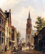 European city landscape, street landsacpe, construction, frontstore, building and architecture.023 unknow artist